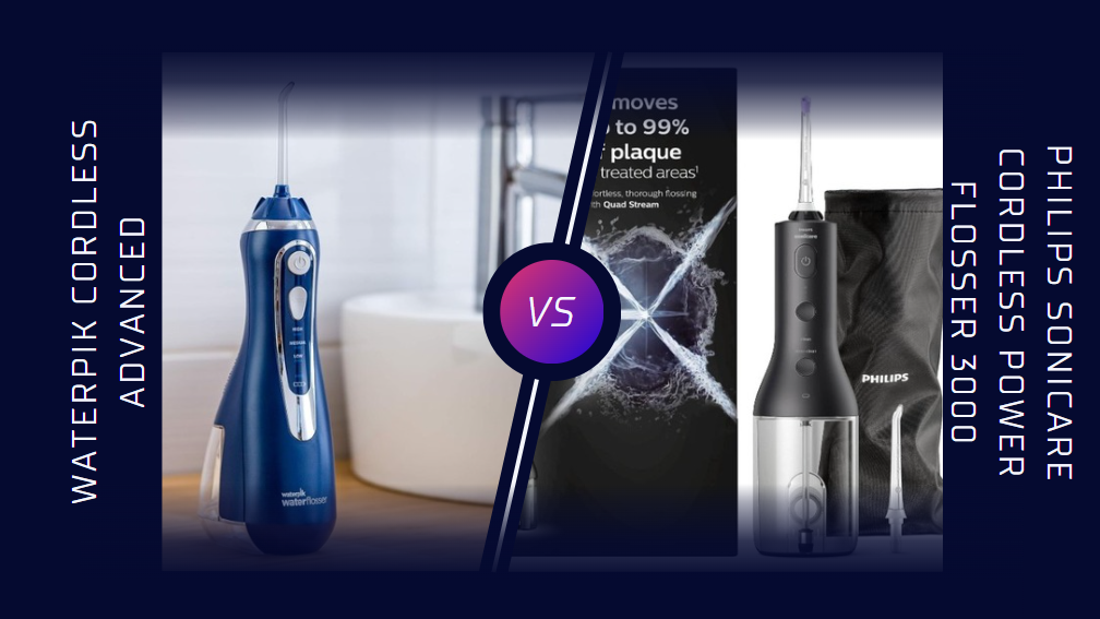 Waterpik Cordless Advanced vs. Philips Sonicare Cordless Power Flosser 3000